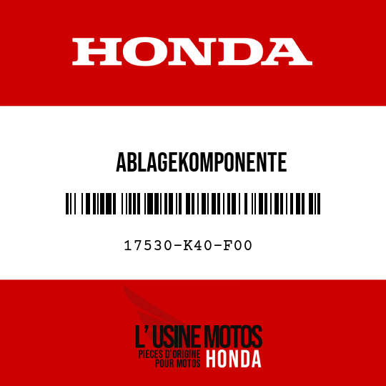 image de 17530-K40-F00 ABLAGEKOMPONENTE