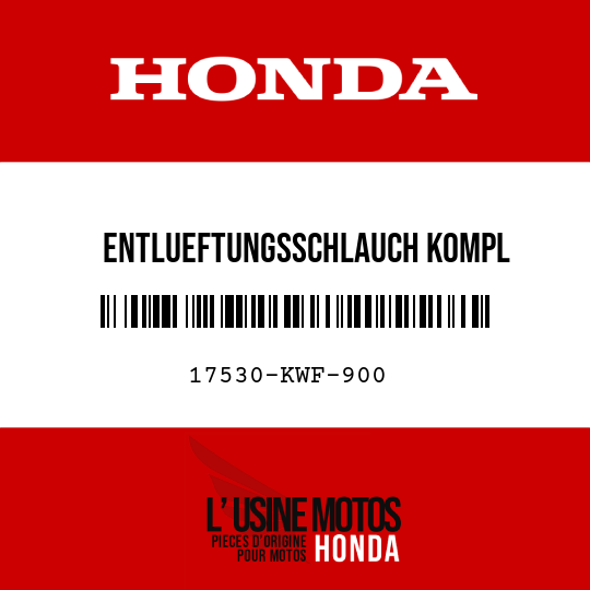 image de 17530-KWF-900 ENTLUEFTUNGSSCHLAUCH KOMPL