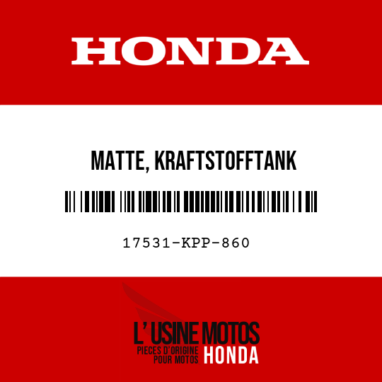 image de 17531-KPP-860 MATTE, KRAFTSTOFFTANK