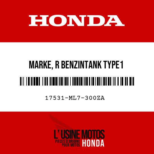 image de 17531-ML7-300ZA MARKE, R BENZINTANK TYPE1