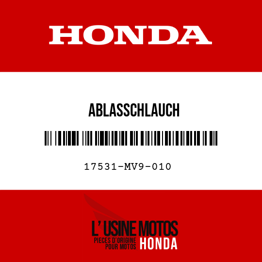 image de 17531-MV9-010 ABLASSCHLAUCH