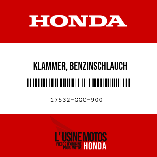 image de 17532-GGC-900 KLAMMER, BENZINSCHLAUCH