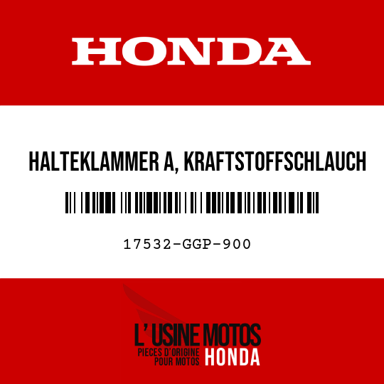 image de 17532-GGP-900 HALTEKLAMMER A, KRAFTSTOFFSCHLAUCH