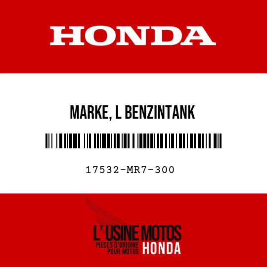 image de 17532-MR7-300 MARKE, L BENZINTANK