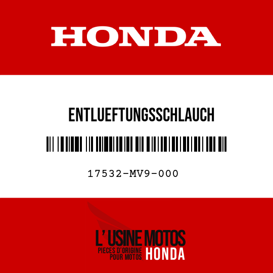image de 17532-MV9-000 ENTLUEFTUNGSSCHLAUCH
