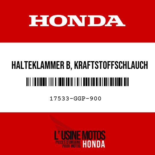 image de 17533-GGP-900 HALTEKLAMMER B, KRAFTSTOFFSCHLAUCH