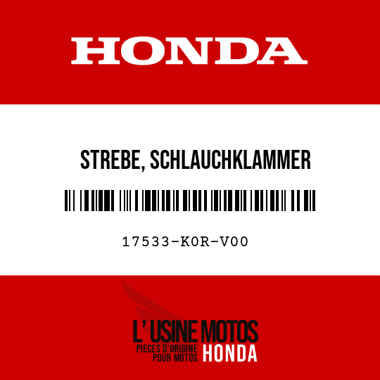 image de 17533-K0R-V00 STREBE, SCHLAUCHKLAMMER