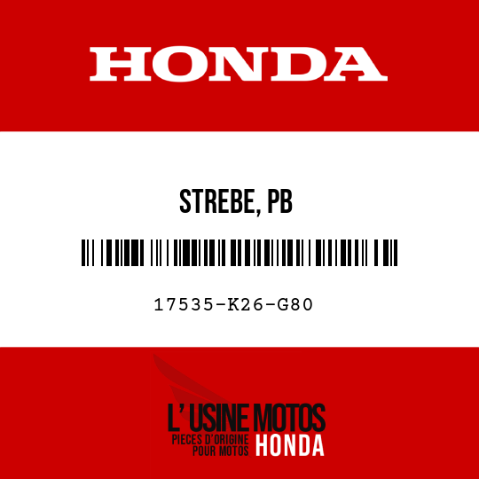 image de 17535-K26-G80 STREBE, PB