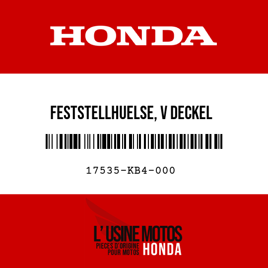 image de 17535-KB4-000 FESTSTELLHUELSE, V DECKEL