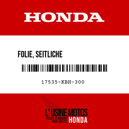 image de 17535-KBH-300 FOLIE, SEITLICHE              SCHUTZ-VERKLEIDUNG
