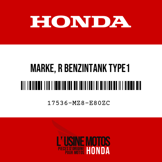 image de 17536-MZ8-E80ZC MARKE, R BENZINTANK TYPE1