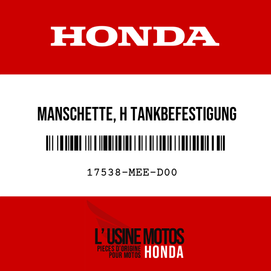 image de 17538-MEE-D00 MANSCHETTE, H TANKBEFESTIGUNG
