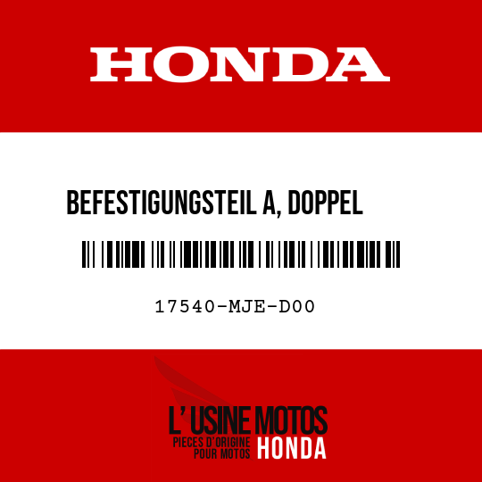 image de 17540-MJE-D00 BEFESTIGUNGSTEIL A, DOPPEL -VERRIEGELUNG 8X25