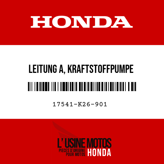 image de 17541-K26-901 LEITUNG A, KRAFTSTOFFPUMPE