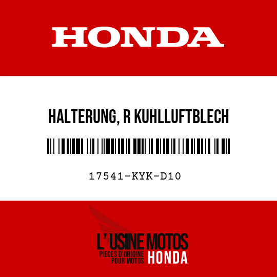 image de 17541-KYK-D10 HALTERUNG, R KUHLLUFTBLECH