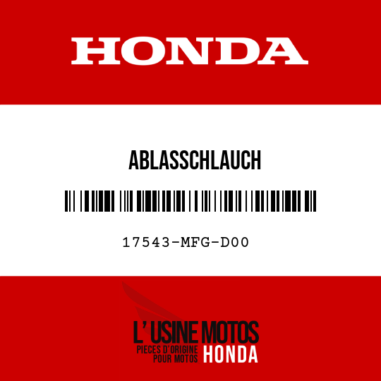 image de 17543-MFG-D00 ABLASSCHLAUCH