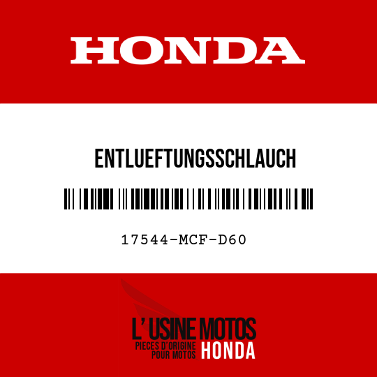 image de 17544-MCF-D60 ENTLUEFTUNGSSCHLAUCH