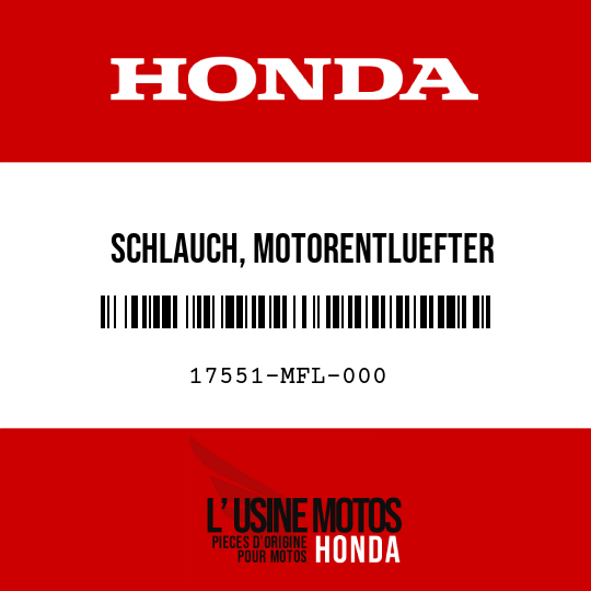 image de 17551-MFL-000 SCHLAUCH, MOTORENTLUEFTER