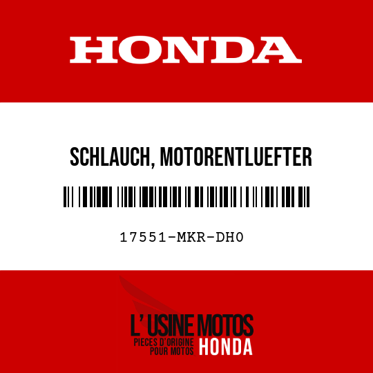 image de 17551-MKR-DH0 SCHLAUCH, MOTORENTLUEFTER