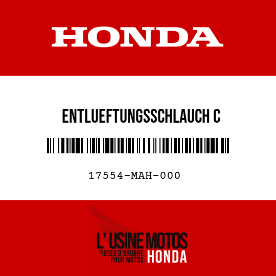 image de 17554-MAH-000 ENTLUEFTUNGSSCHLAUCH C