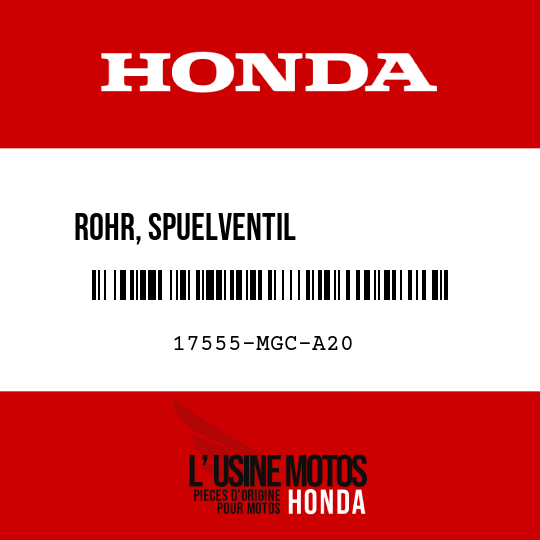 image de 17555-MGC-A20 ROHR, SPUELVENTIL             (AKTIVKOHLEBEHAELTER)