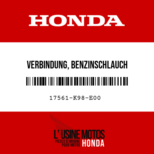 image de 17561-K98-E00 VERBINDUNG, BENZINSCHLAUCH
