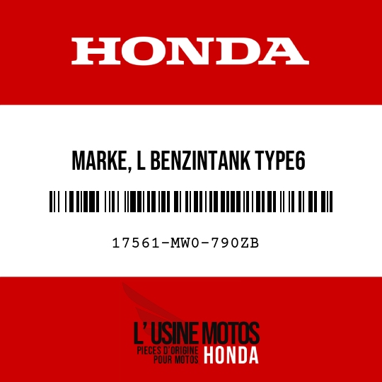 image de 17561-MW0-790ZB MARKE, L BENZINTANK TYPE6