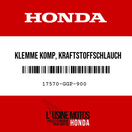 image de 17570-GGP-900 KLEMME KOMP, KRAFTSTOFFSCHLAUCH