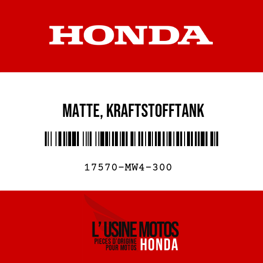 image de 17570-MW4-300 MATTE, KRAFTSTOFFTANK