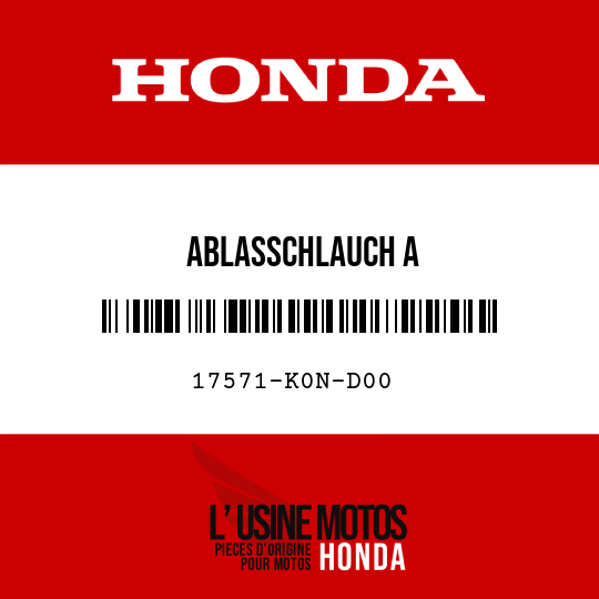 image de 17571-K0N-D00 ABLASSCHLAUCH A