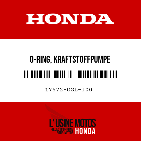 image de 17572-GGL-J00 O-RING, KRAFTSTOFFPUMPE