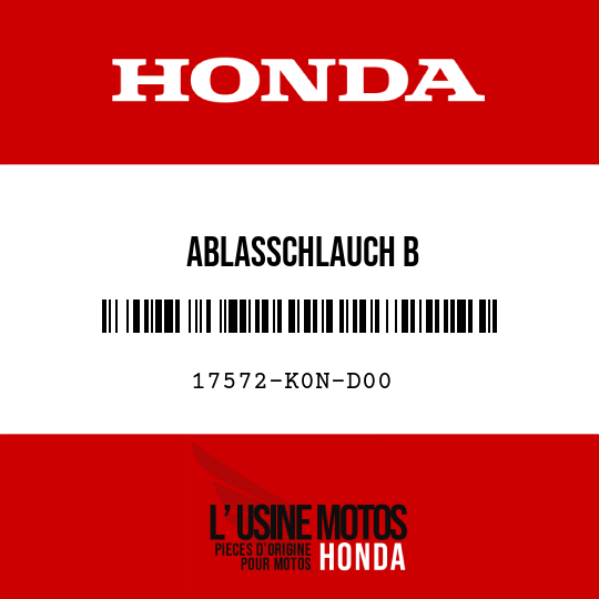 image de 17572-K0N-D00 ABLASSCHLAUCH B