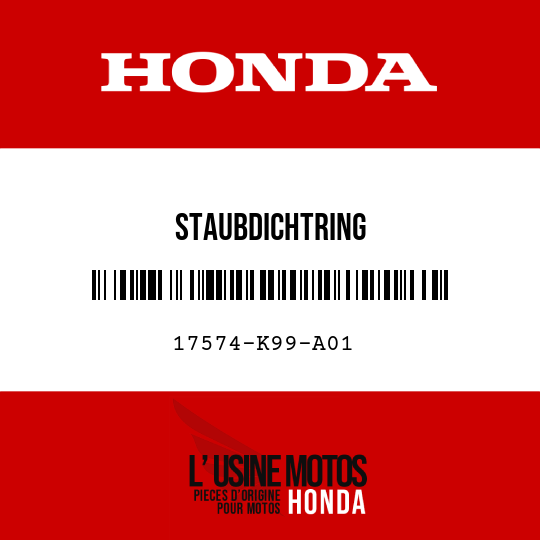 image de 17574-K99-A01 STAUBDICHTRING