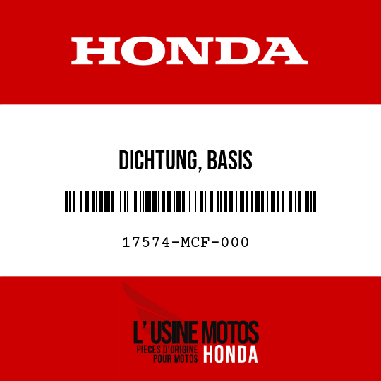 image de 17574-MCF-000 DICHTUNG, BASIS