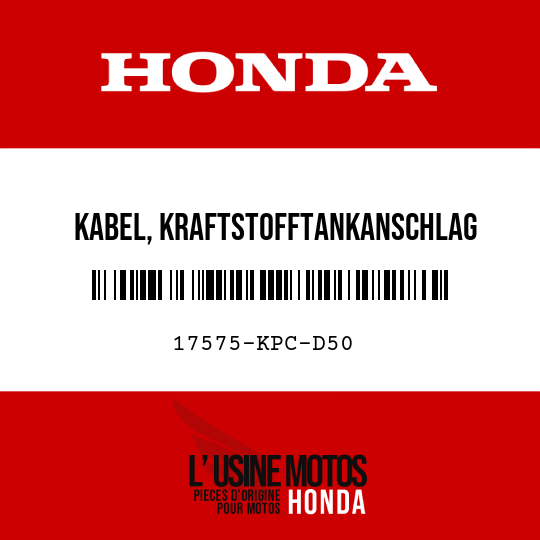 image de 17575-KPC-D50 KABEL, KRAFTSTOFFTANKANSCHLAG