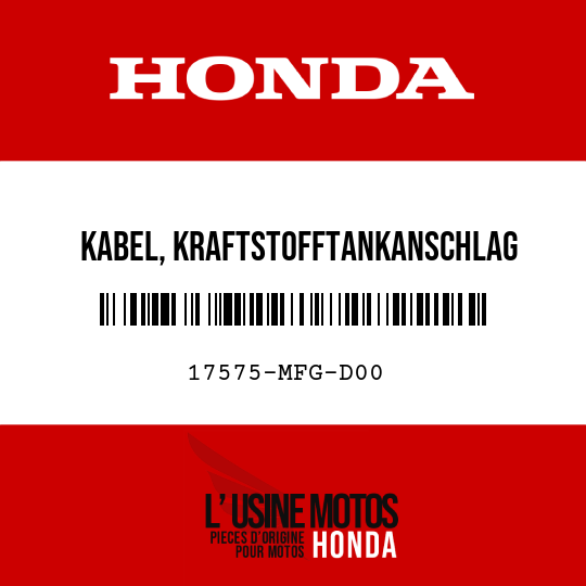 image de 17575-MFG-D00 KABEL, KRAFTSTOFFTANKANSCHLAG