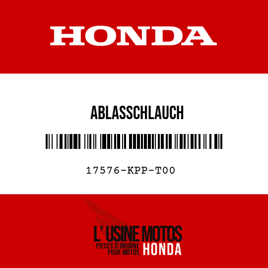 image de 17576-KPP-T00 ABLASSCHLAUCH