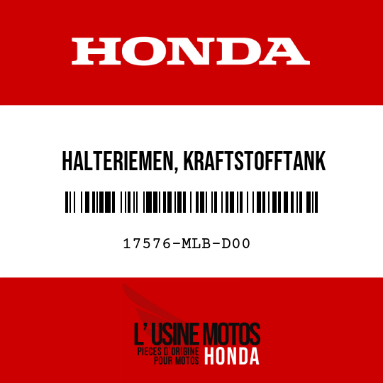 image de 17576-MLB-D00 HALTERIEMEN, KRAFTSTOFFTANK