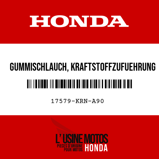image de 17579-KRN-A90 GUMMISCHLAUCH, KRAFTSTOFFZUFUEHRUNG