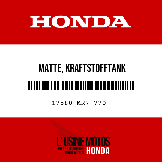 image de 17580-MR7-770 MATTE, KRAFTSTOFFTANK