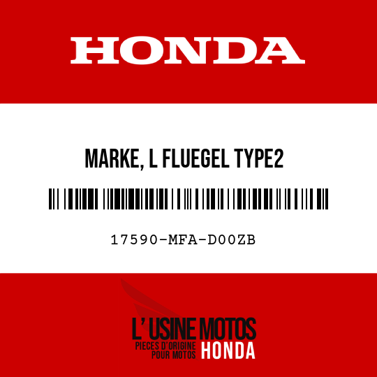 image de 17590-MFA-D00ZB MARKE, L FLUEGEL TYPE2 