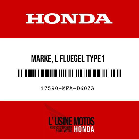 image de 17590-MFA-D60ZA MARKE, L FLUEGEL TYPE1