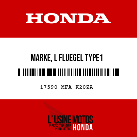 image de 17590-MFA-K20ZA MARKE, L FLUEGEL TYPE1