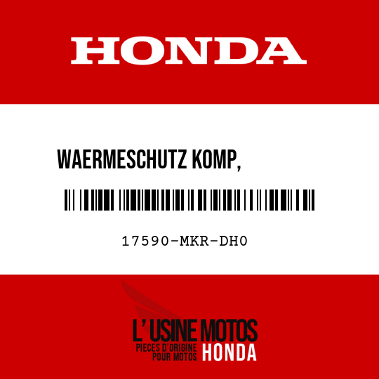 image de 17590-MKR-DH0 WAERMESCHUTZ KOMP,           KRAFTSTOFFTANK