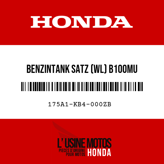 image de 175A1-KB4-000ZB BENZINTANK SATZ (WL) B100MU 