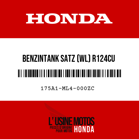 image de 175A1-ML4-000ZC BENZINTANK SATZ (WL) R124CU 