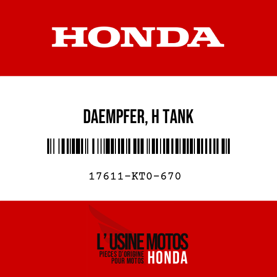 image de 17611-KT0-670 DAEMPFER, H TANK