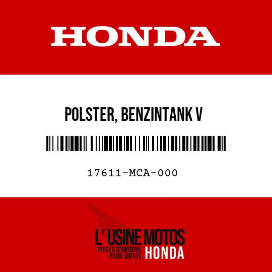 image de 17611-MCA-000 POLSTER, BENZINTANK V