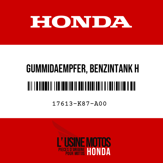 image de 17613-K87-A00 GUMMIDAEMPFER, BENZINTANK H
