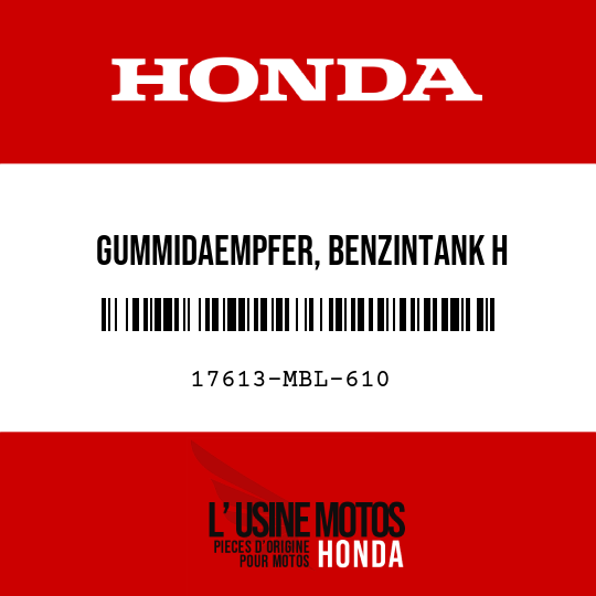 image de 17613-MBL-610 GUMMIDAEMPFER, BENZINTANK H